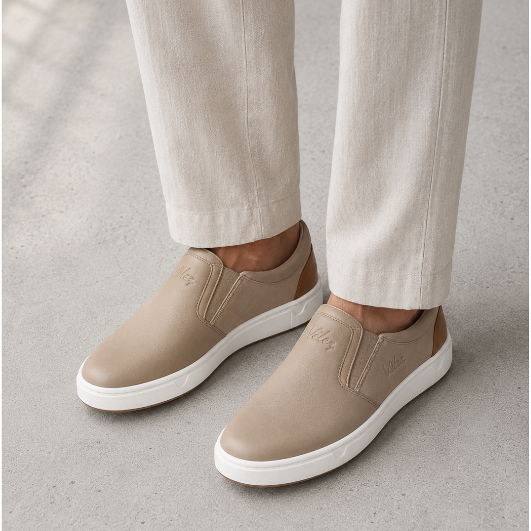 MOCASIN ORTOPEDIC CABALLERO VELEZ DE CUERO | ¡PRECIO ESPECIAL 50% OFF! + CAJA
