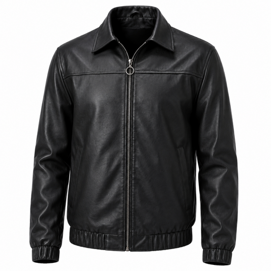 Chaqueta Oversize cuero textil T38H