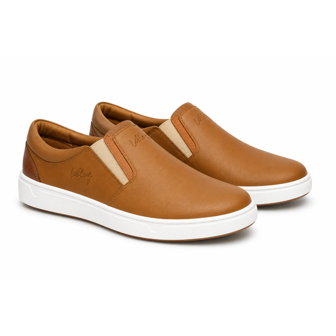 MOCASIN ORTOPEDIC CABALLERO VELEZ DE CUERO | ¡PRECIO ESPECIAL 50% OFF! + CAJA